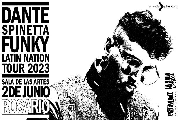 Dante Spinetta llega a Rosario con “Funky Latin Nation Tour 2023”.