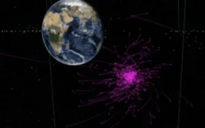 Restos de un satélite amenazan a otras naves espaciales