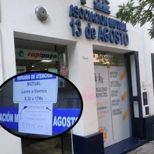Robo en la sede de la Mutual 13 de Agosto, ubicada en Moreno 549