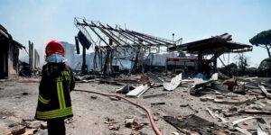 Roma: explotó una estación de servicio y dejó 27 heridos.