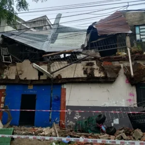 derrumbe de una casa en Rosario
