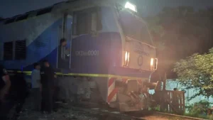 MUJER ARROLLADA POR UN TREN