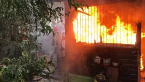 incendio y saqueo en Rosario