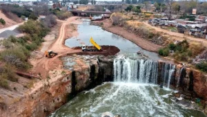 Se demoran las obras en la cascada del Saladillo por la lluvias