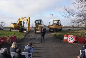Obras en la Ruta Nacional A012 en la región de Rosario