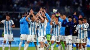 Jugadores de la Sub20 de Argentina