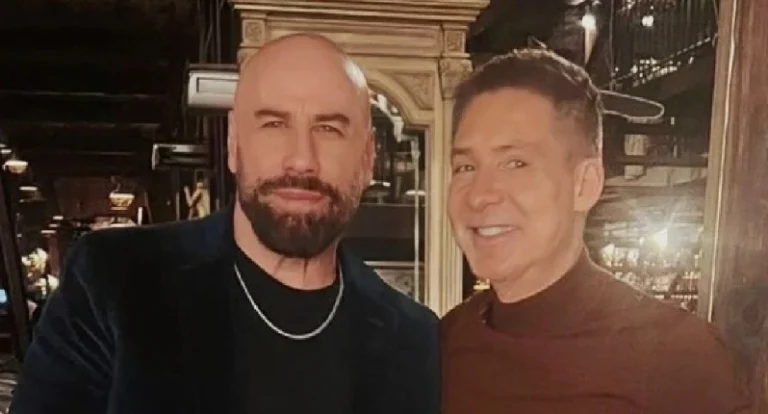 Suar conoció a John Travolta en Buenos Aires.