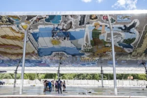 Mural El Aura en Costa Nueva, Rosario, recientemente laqueado