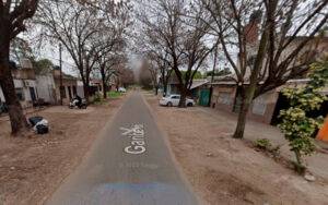 Patio de vivienda donde se registró un tiroteo en zona sudoeste de Rosario