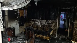 Peritajes tras un incendio fatal en Baigorria