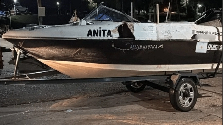 El sábado por la noche se produjo un choque de lanchas en el río a la altura de la ciudad de Santa Fe, donde se realizaba una fiesta.