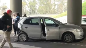 Choque múltiple en Circunvalación a la altura de Pellegrini, Rosario
