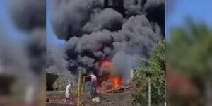 Incendio en Río Negro.
