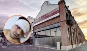 joven golpeado en la salida del metropolitano