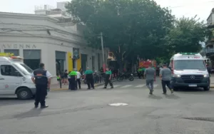 Un obrero resultó herido tras derrumbarse una medianera