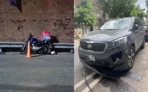 Un repartidor pelea por su vida tras un choque
