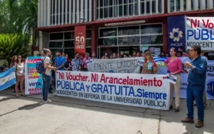 Movilizaciones contra la privatización educativa en el país