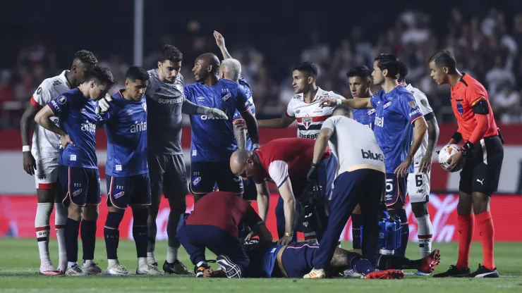 Juan Izquierdo, defensor de Nacional, colapsó sobre el final del partido ante San Pablo y la Mutual Uruguaya decidió no jugar esta jornada. 