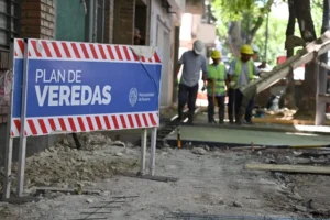 Veredas de hormigón en Rosario