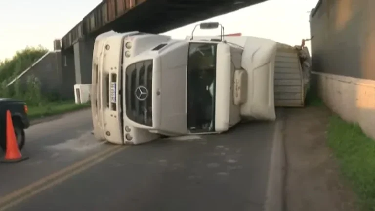 vuelco de un camión