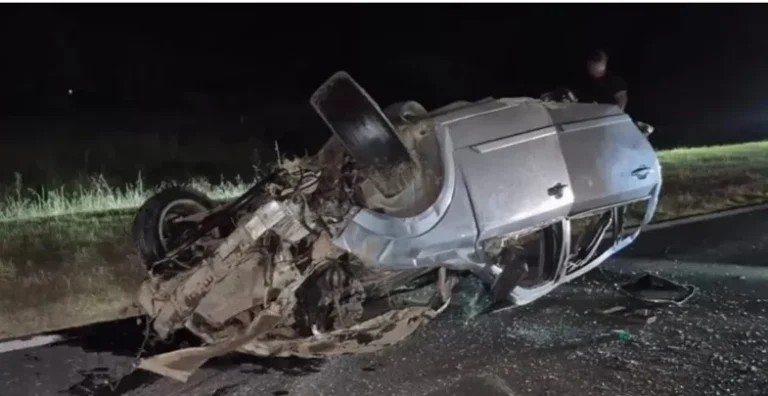 vuelco en autopista Rosario-Córdoba