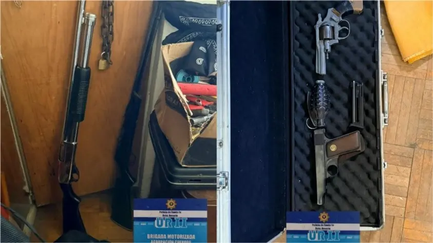 Allanamiento en el centro: hallan arsenal en un departamento