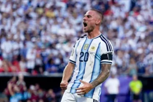 Selección Argentina celebra el pase a semifinales del Mundial