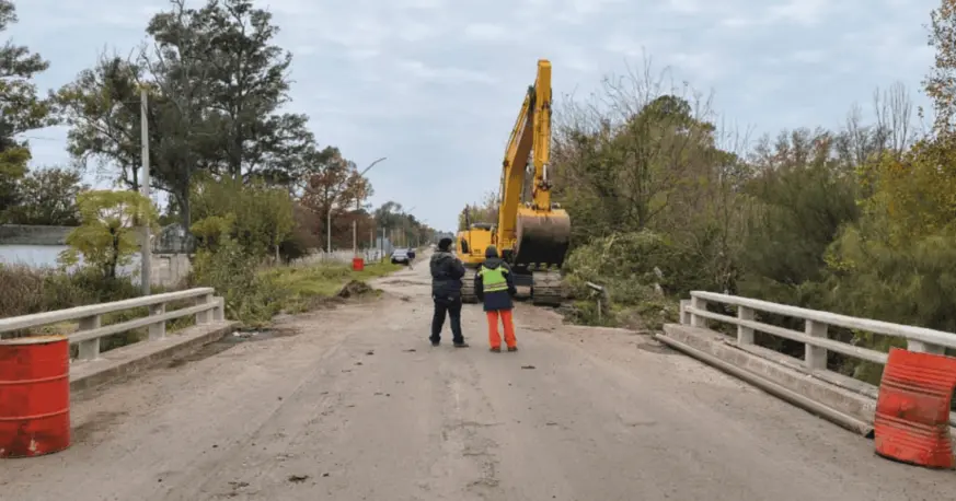 Avanzan las obras en el puente de la ex ruta 9 sobre el Carcarañá