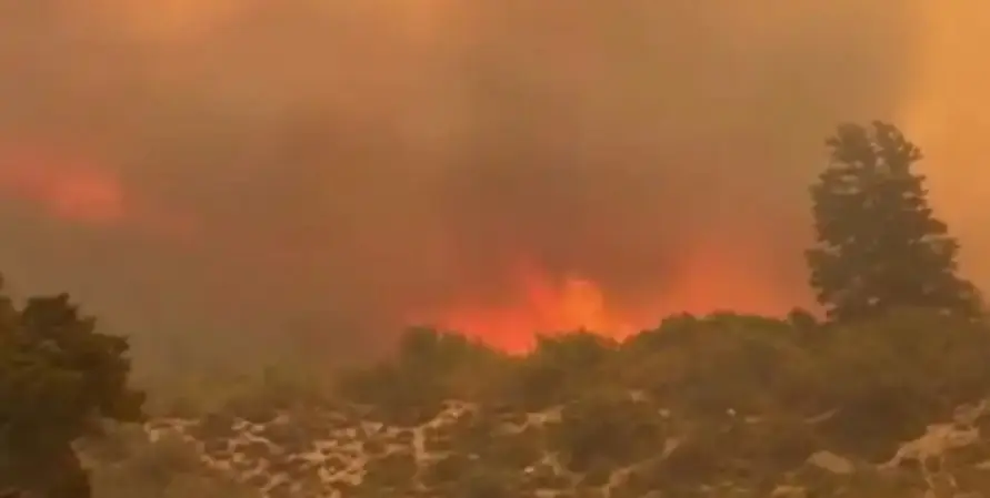 Brigadistas santafesinos combaten los incendios en Chubut