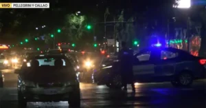 Patrullero y operativo tras un siniestro vial en Rosario