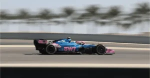 Franco Colapinto al mando del auto de Alpine en los test de Fórmula 1