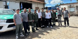 Móvil de la brigada rápida para reclamos vecinales en la ciudad de Santa Fe