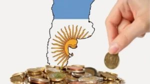 Gráfico sobre la caída real de la coparticipación a las provincias