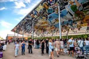 Vista del nuevo paseo ribereño Costa Nueva en Rosario