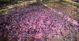 Despedida de Messi: Rosario vibró con la pantalla gigante