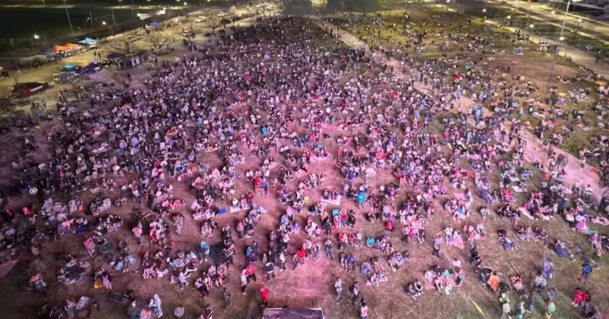 Despedida de Messi: Rosario vibró con la pantalla gigante