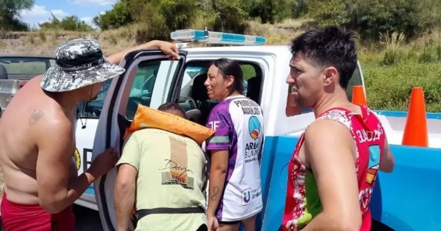 Dramático rescate de un nene en el río Gualeguay