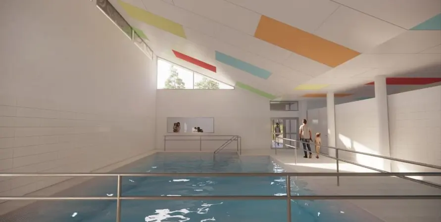 Santa Fe: El centro acuático del Hospital Alassia ya supera el 70%