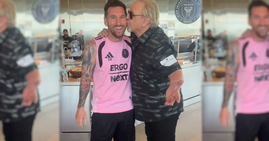 El emotivo encuentro de Quico con Lionel Messi en Miami