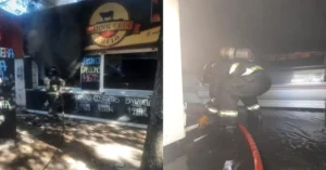 Incendio en una carnicería de Juan José Paso al 5100 en Rosario