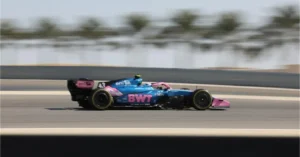 Franco Colapinto en un ensayo con Alpine en Bahréin