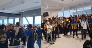 Hinchas de Central varados ocho horas en el aeropuerto