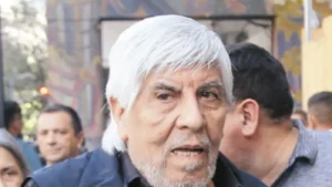 Hugo Moyano reapareció y respaldó el último paro general