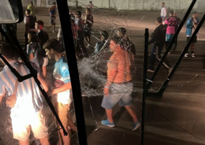 Incidentes con los hinchas de Racing en Río de Janeiro