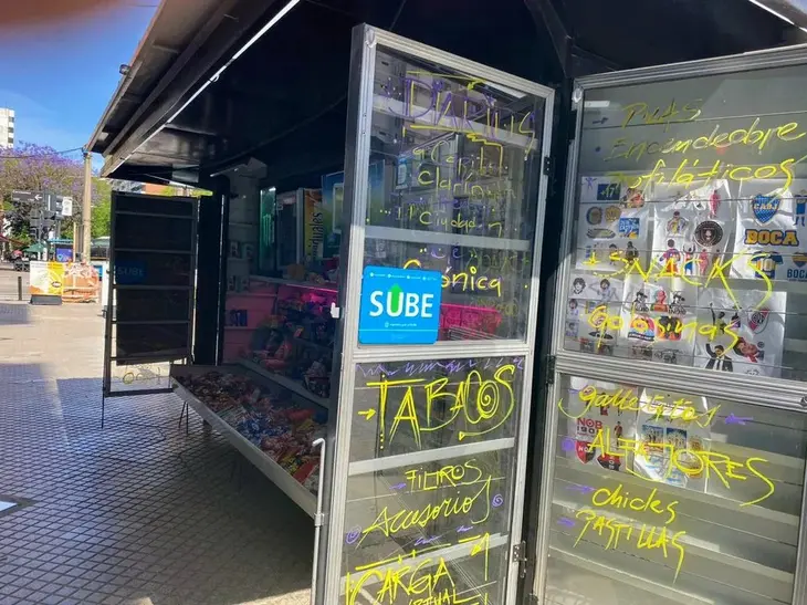 Rosario: kioscos de diarios se reconvierten en cafés al paso