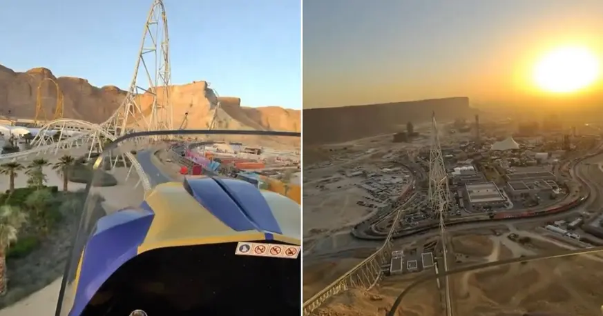 La montaña rusa más extrema del mundo se levanta en Arabia