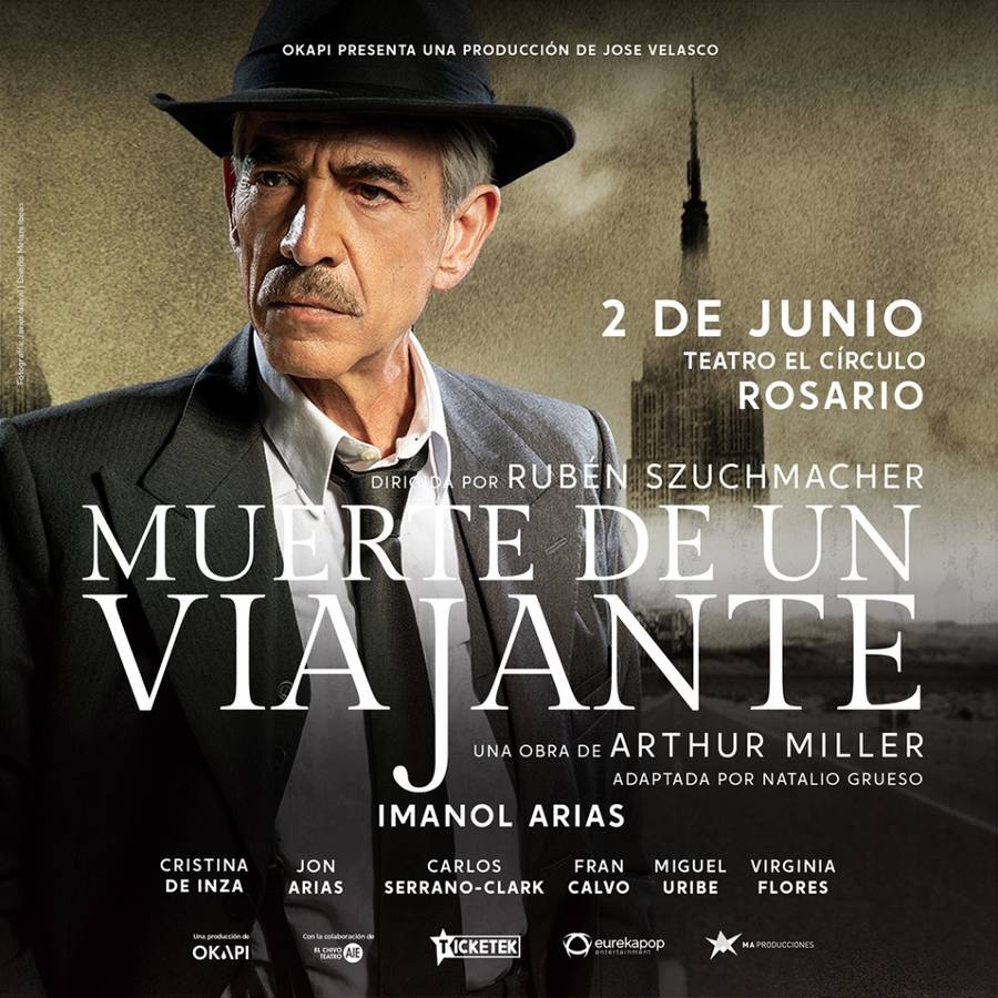 "Muerte de un viajante" con Imanol Arias llega a Rosario.