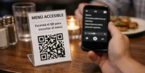 Menús inclusivos con QR para personas con baja visión en Santa Fe