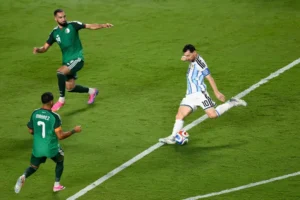 Lionel Messi festeja uno de sus goles ante Argelia en el Mundial 2026
