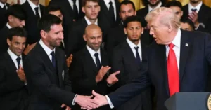 Messi visitó la Casa Blanca con todo el Inter Miami